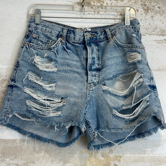 Free People We the free denim cut off shorts - Picture 1 of 4